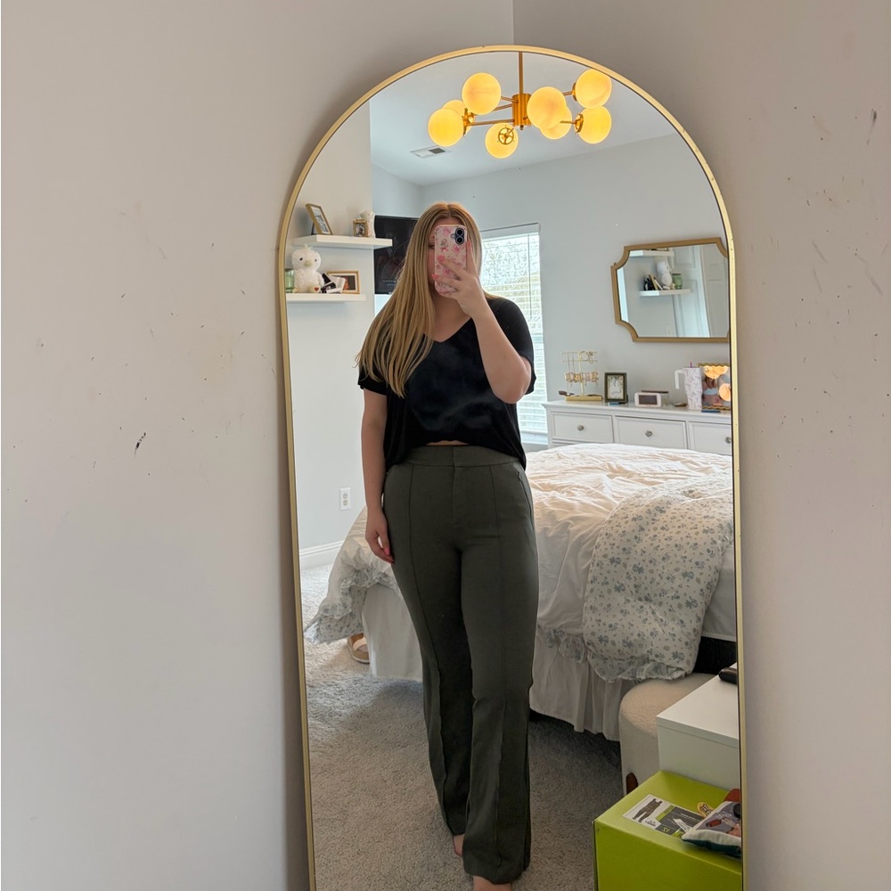 LOFT Olive Green Versa Stretch Pants